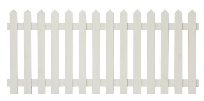 Skagen stakittgjerde 180 x 80 cm hvit